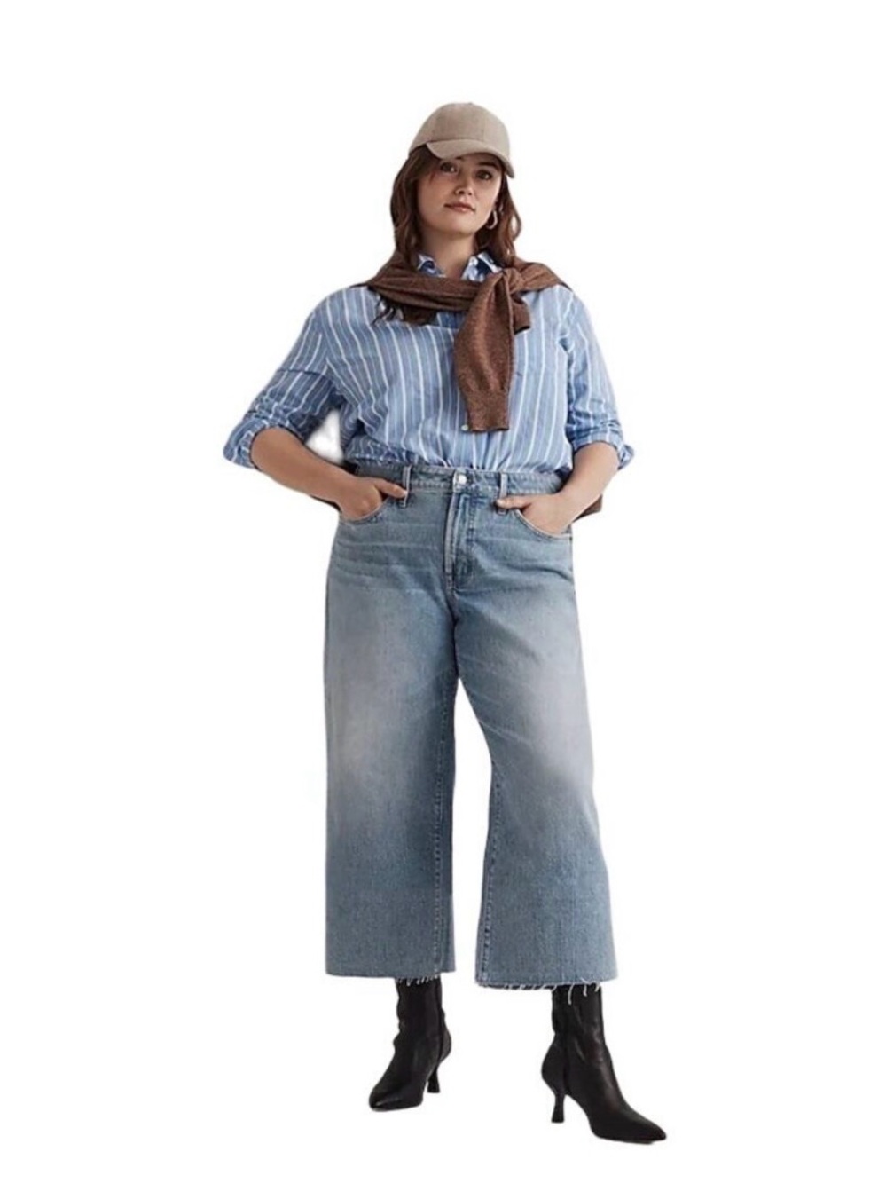 Madewell | The Perfect Vintage Wide-Leg Crop Jean | 14W